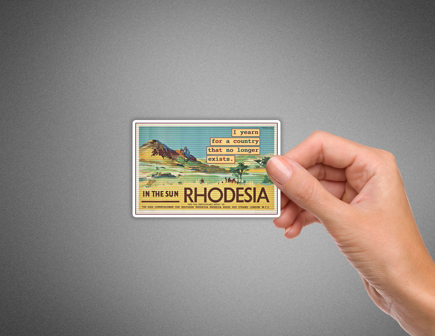 I Yearn for Rhodesia